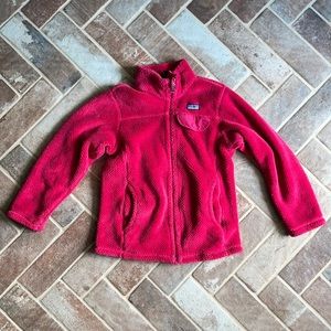 Patagonia Girls S 7-8 Pink Retool Zip Up Jacket